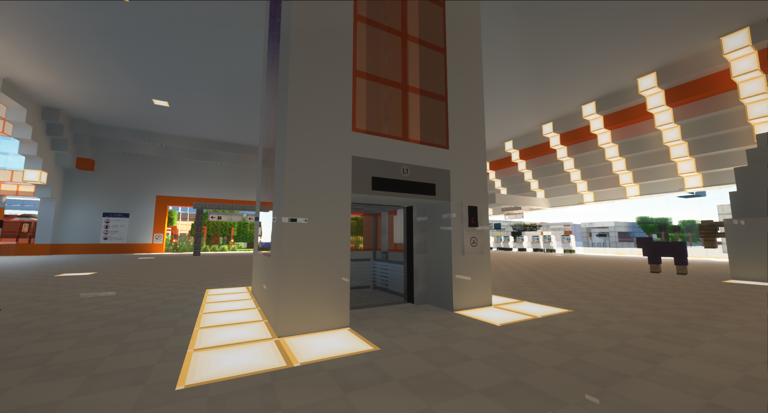 Modern Elevators and Escalators — скачать мод на Майнкрафт