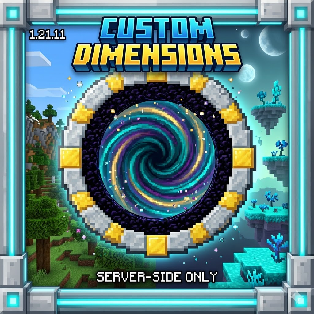 Custom Dimensions — скачать мод на Майнкрафт