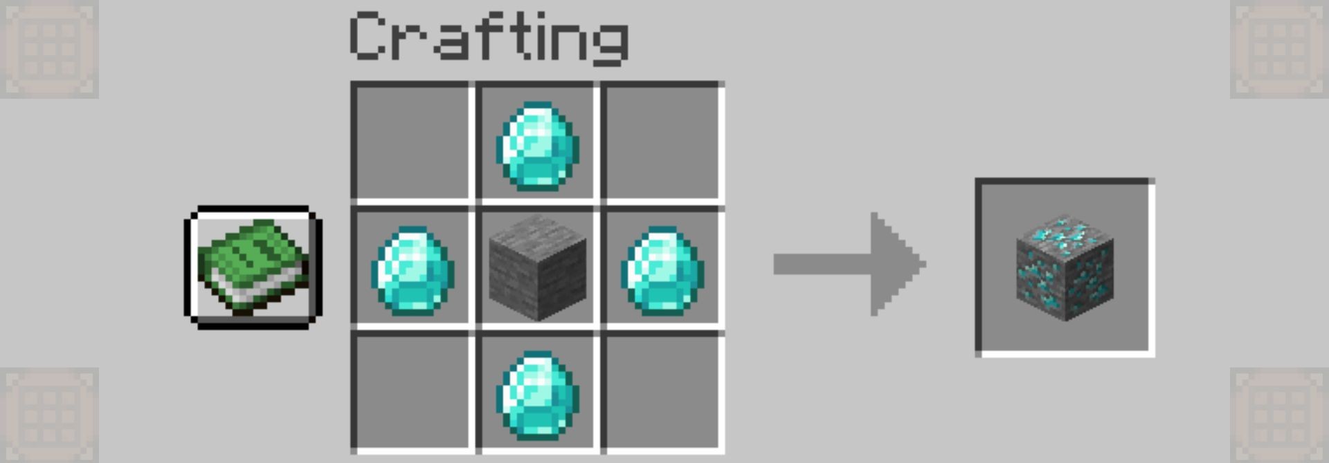 Diamond Ore Block Recipe — скачать мод на Майнкрафт