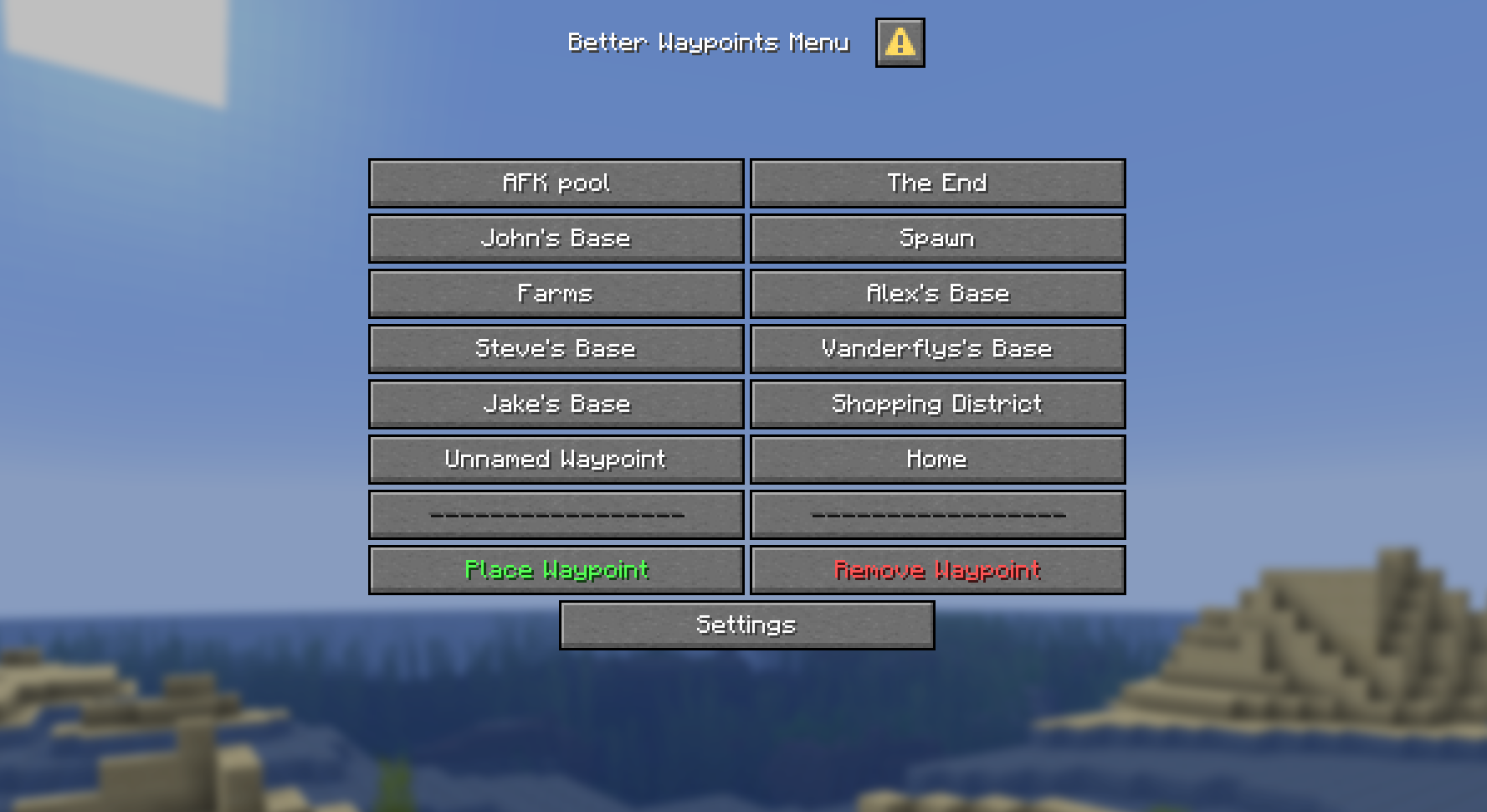 Better Waypoints Mod Better Waypoints — скачать мод на Майнкрафт