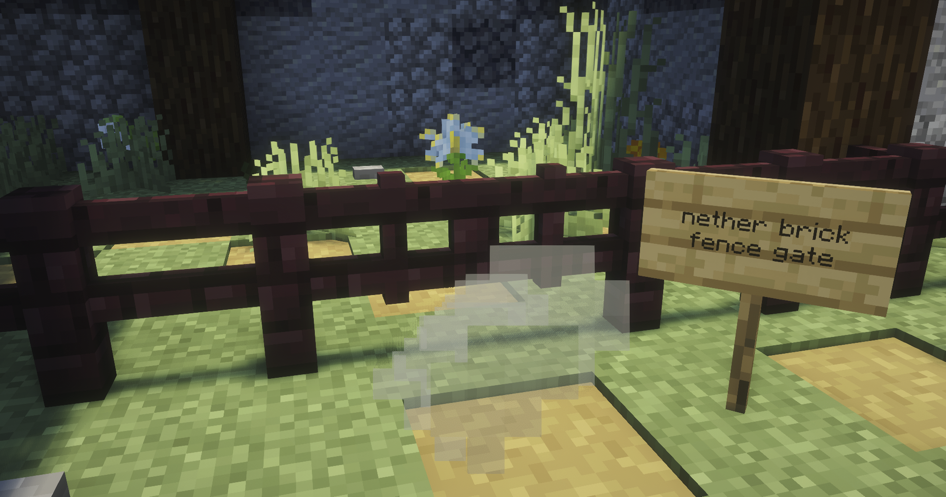 Nether Rack Fence Nether Brick Fence Gate — скачать мод на Майнкрафт
