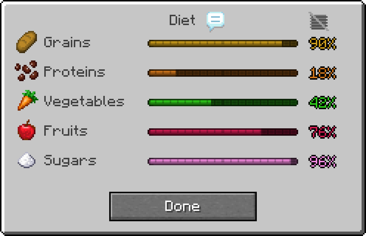 Minecraft Balance A Balanced Diet — скачать мод на Майнкрафт