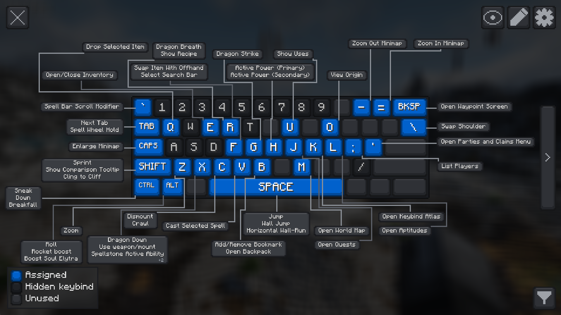 Keybind Images Keybind Atlas — скачать мод на Майнкрафт