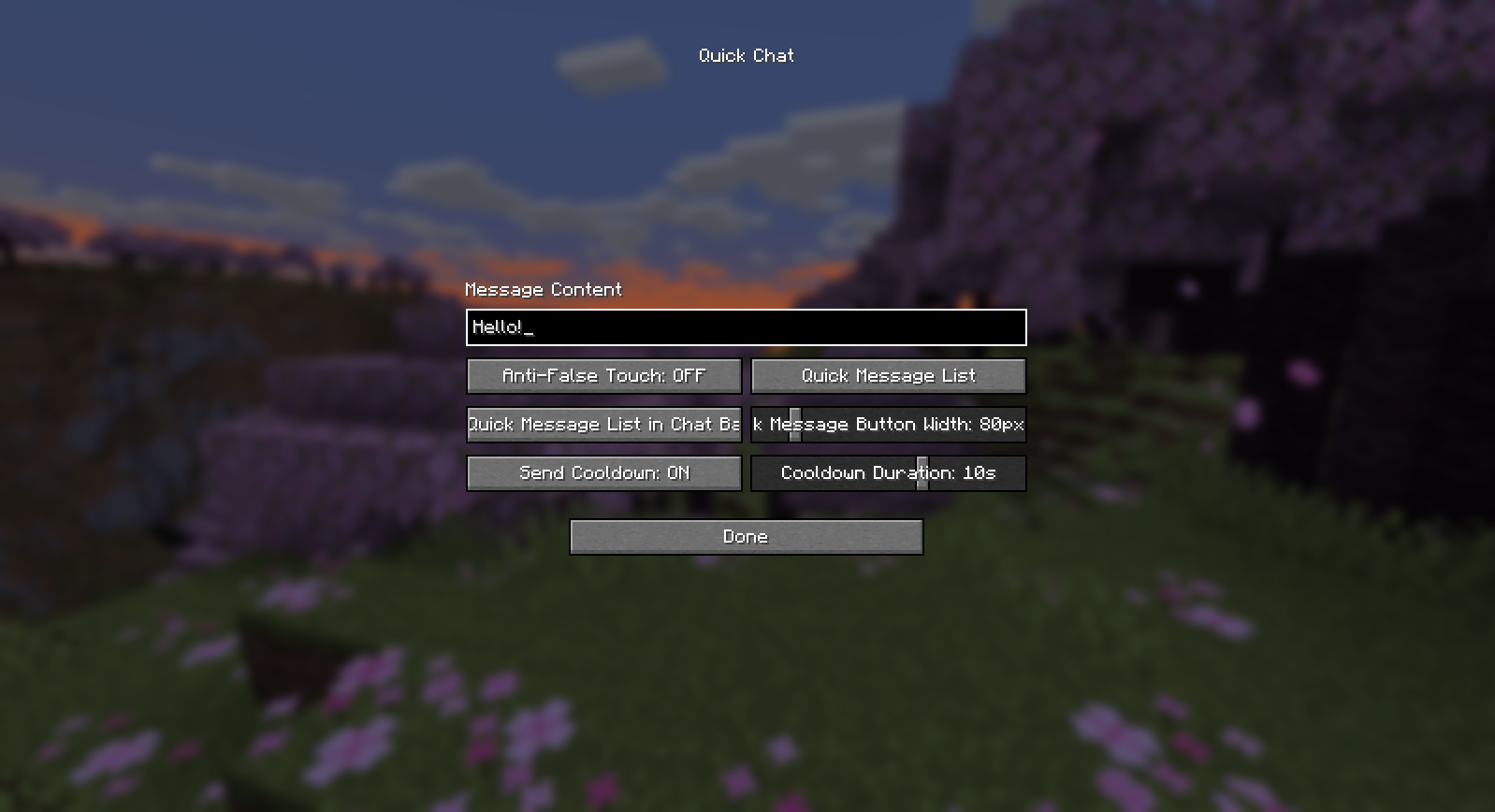 Fast Chat Mod Quick Chat — скачать мод на Майнкрафт