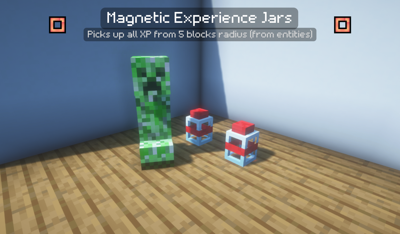 [🧲MAGNETIC JARS] Experience Jars — скачать мод на Майнкрафт